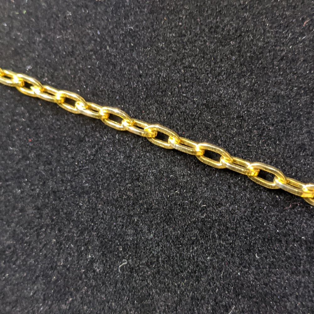 Filigree-style Statement Necklace, Gold-tone On Large Link Chain - Picture 3 of 4